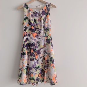Anthropologie floral sleeveless dress